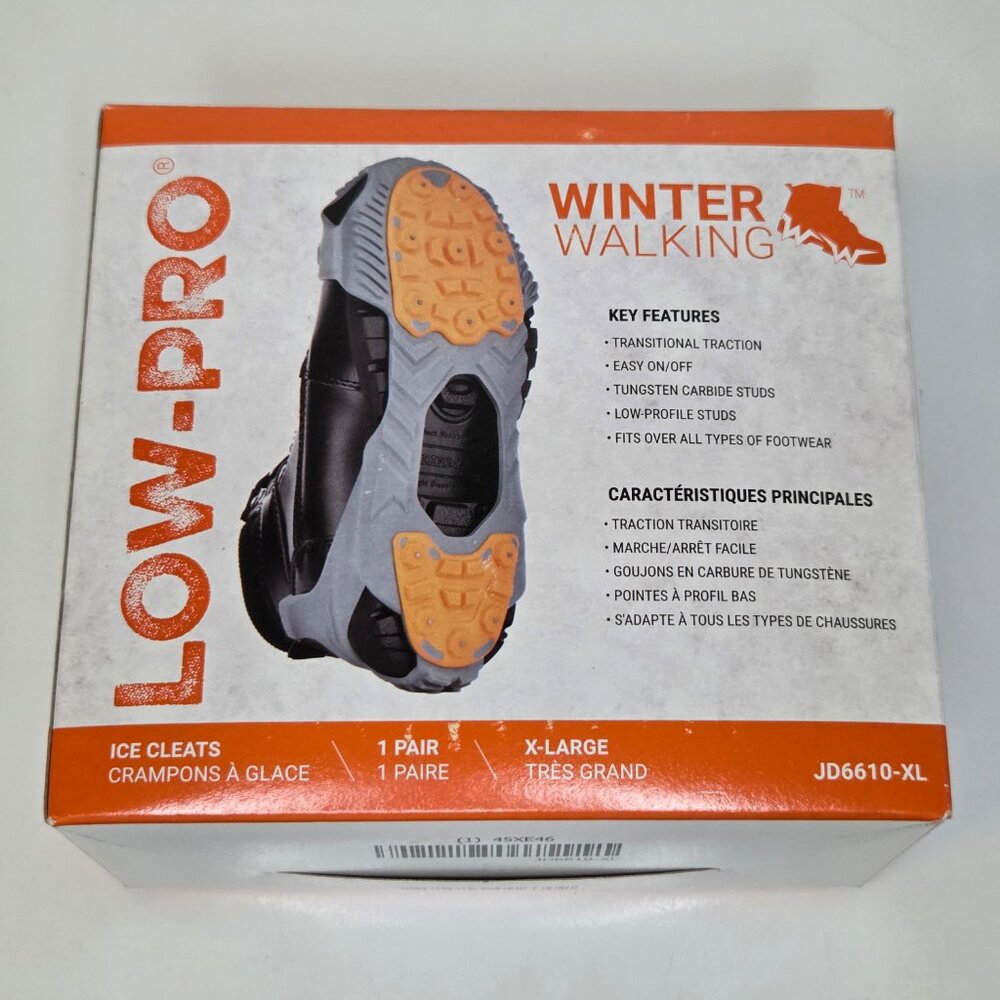 Winter Walking Low-Pro Ice Cleats Snow Traction Size XL Men's 11.5 - 13 New